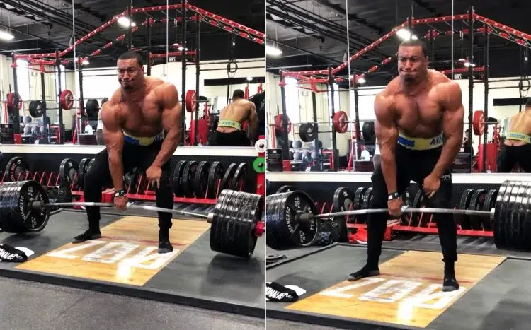 Larry Wheels One Arm Deadlift