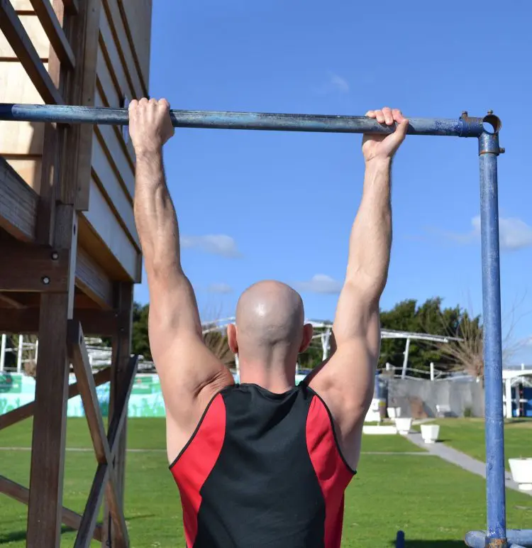 Mixed-grip pull-ups